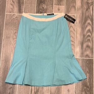 Jessica McClintock Green Knee-Length Trumpet Skirt